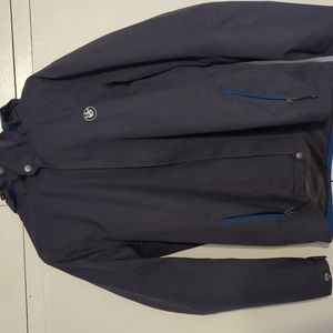 Storm Creek Mens BMW Logo Jacket, Grey and Blue